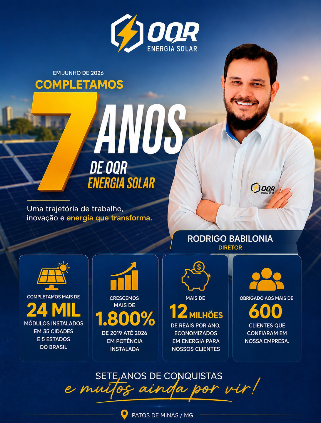 OQR Energia Solar 7 anos